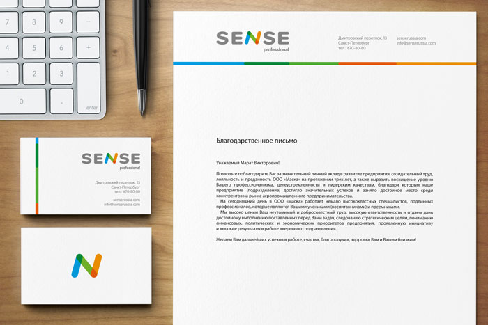 Разработка потребительского бренда «Sense»